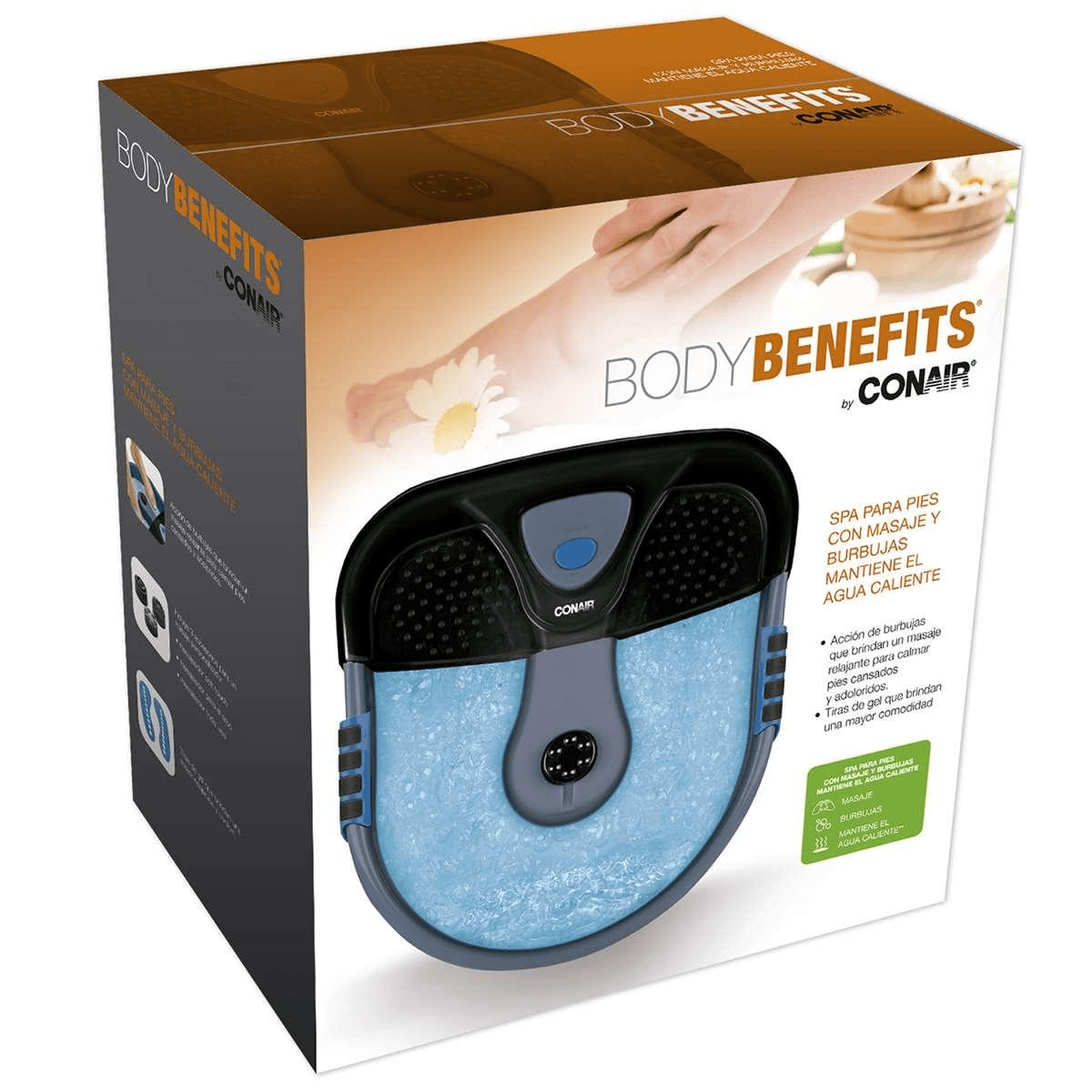 Baño De Burbujas Conair Tina Par Pies Spa Pedicure Relajante — imagen 6