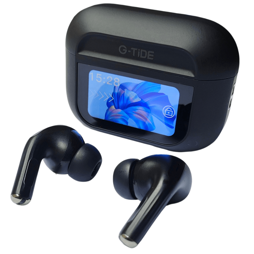 Audífonos con Pantalla Táctil. G-TIDE Future Pod, Bluetooth, Cancelación de ruido, encontrar audífonos — imagen 2