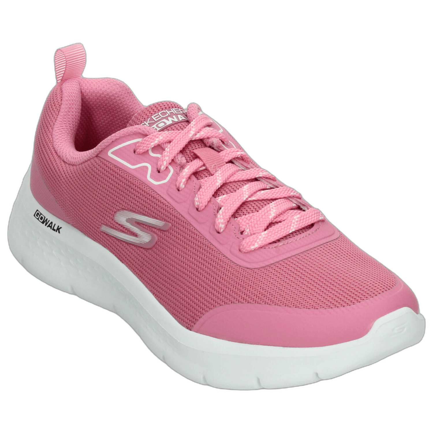 Tenis Skechers Go Walk Dama Deportivo Cintas Rosa Mujer — imagen 4