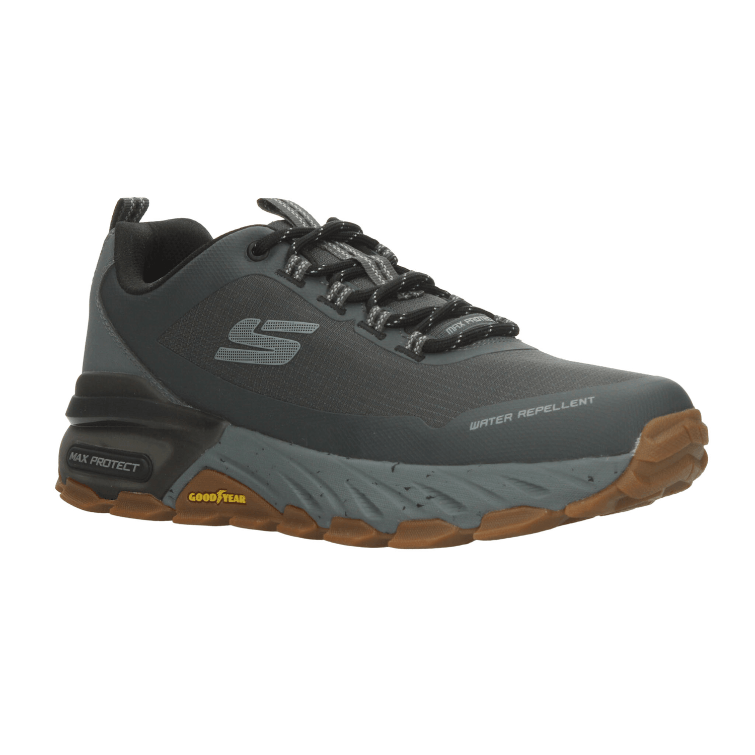 Tenis Skechers Max Protect Hombre Senderismo Outdoor Gris Caballero — imagen 2