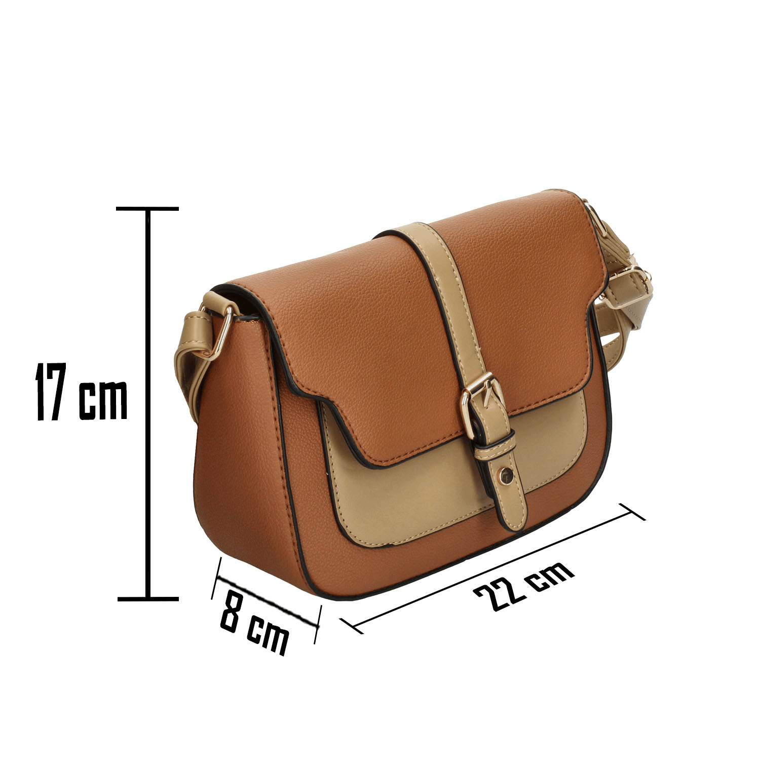 Bolsa Abisai Handbags Dama Café Casual Para Mujer — imagen 4
