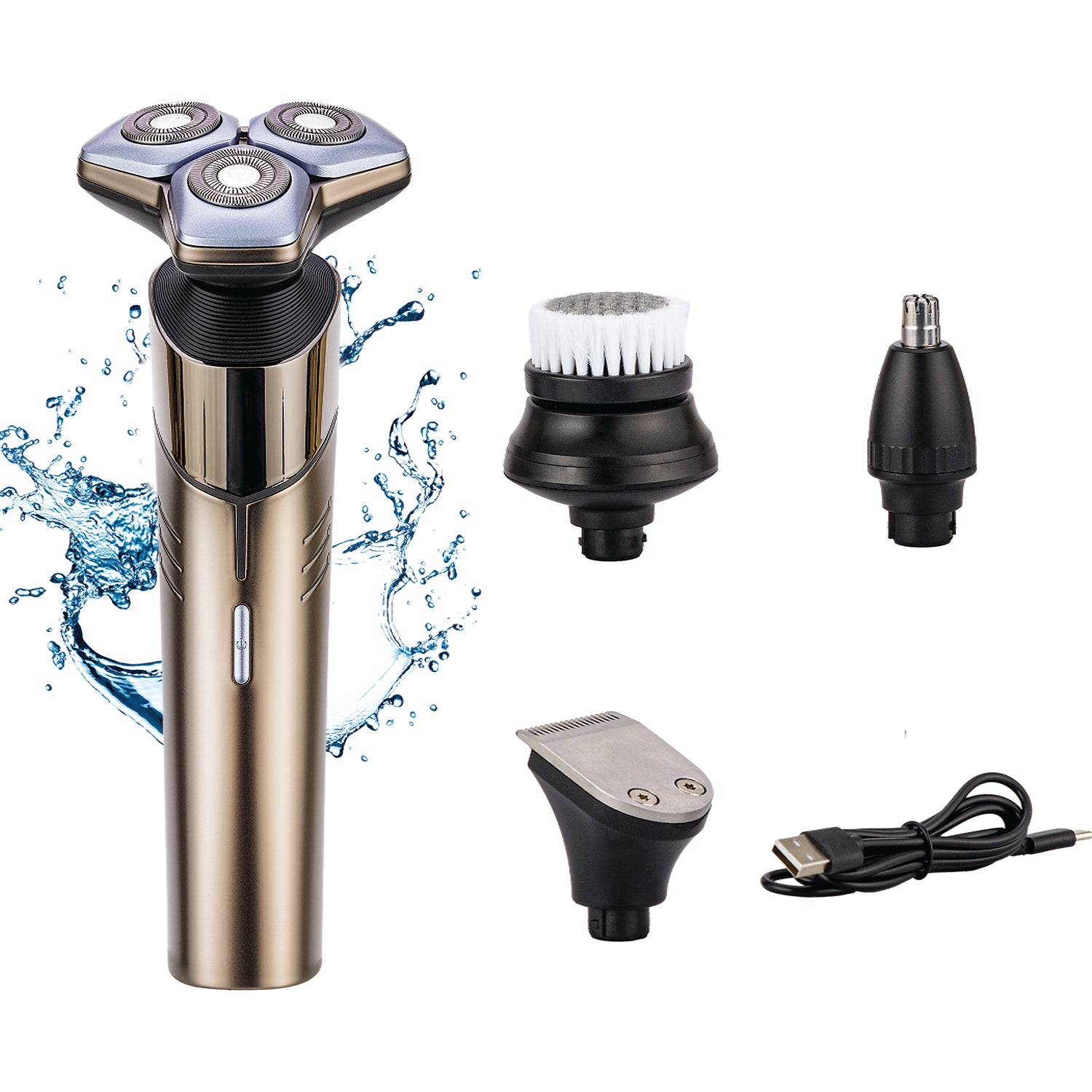 Rasuradora Electrica Recargable 4 en 1 Resistente al agua IPX7 Uso Humedo o Seco Timco BSK311 — imagen 2