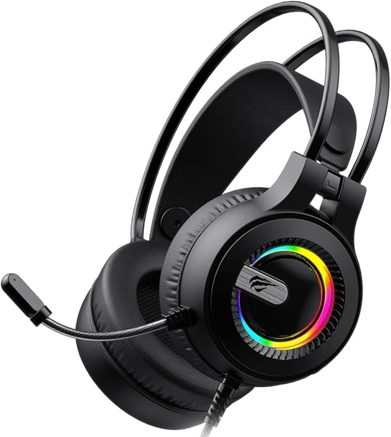 Audífonos Havit Gamenote H2040D Gaming Luz Exterior Negro — imagen 1