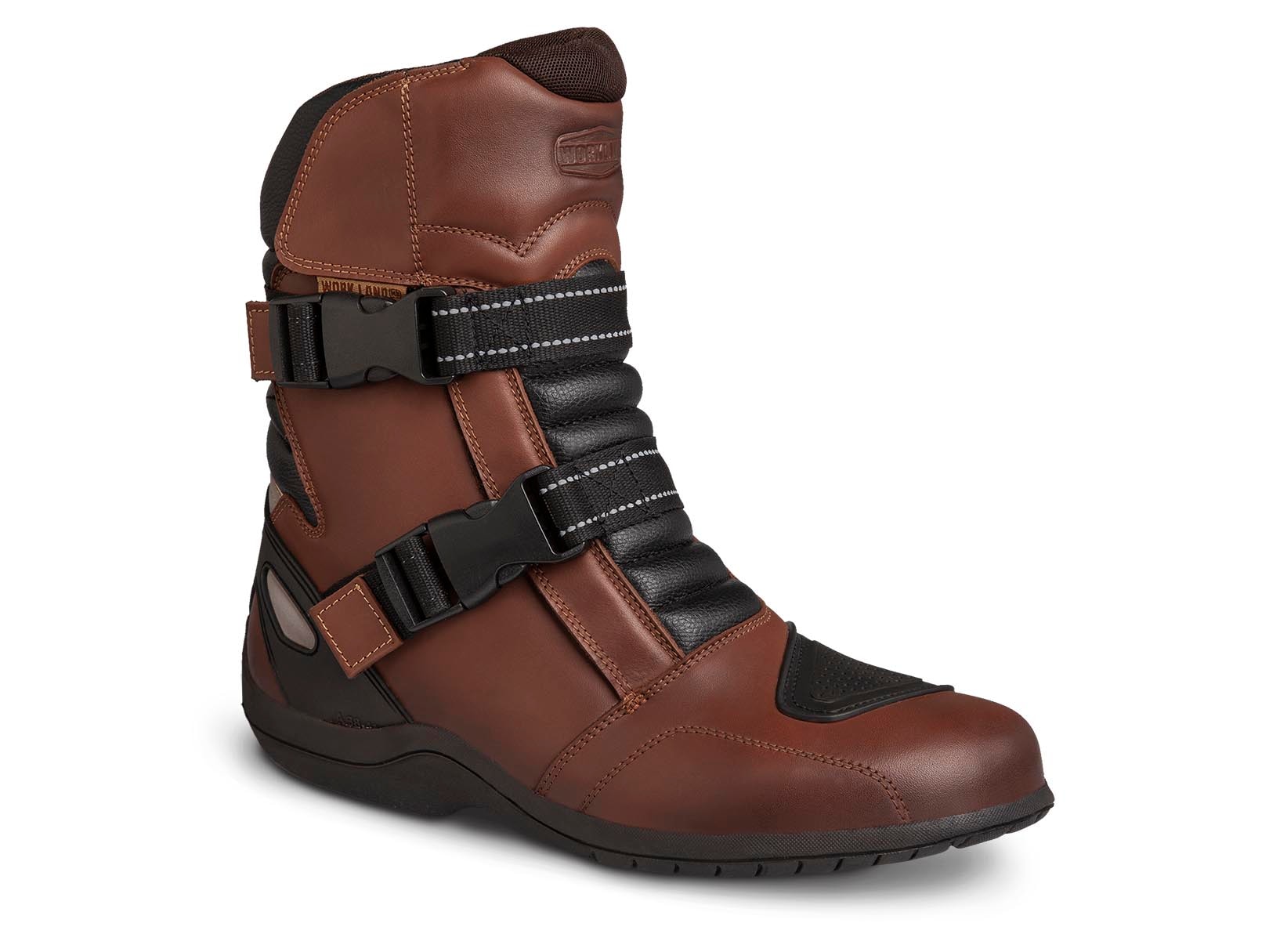 Bota hombre Biker Moto botín caballero Workland 80007 Café — imagen 6