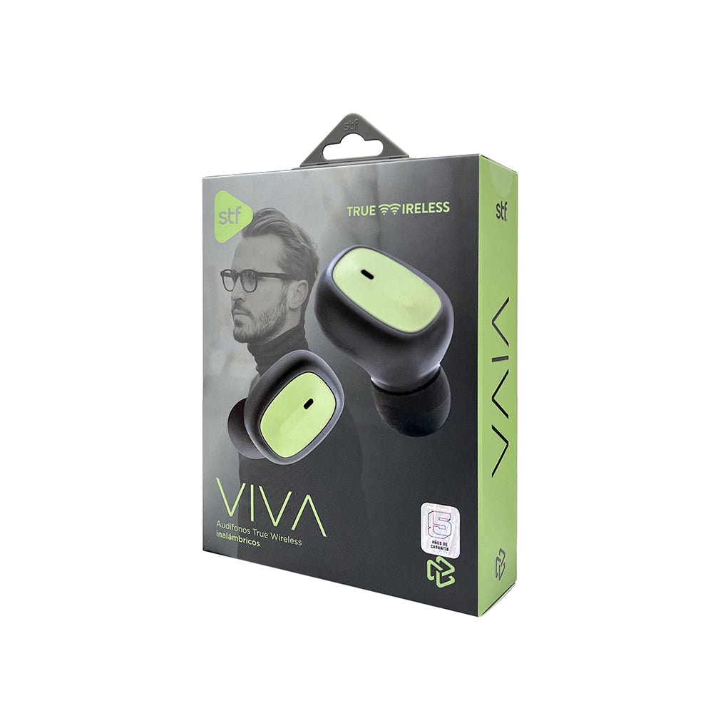 Audifonos Inalámbricos Tws Viva STF 12hrs Uso Verde — imagen 7