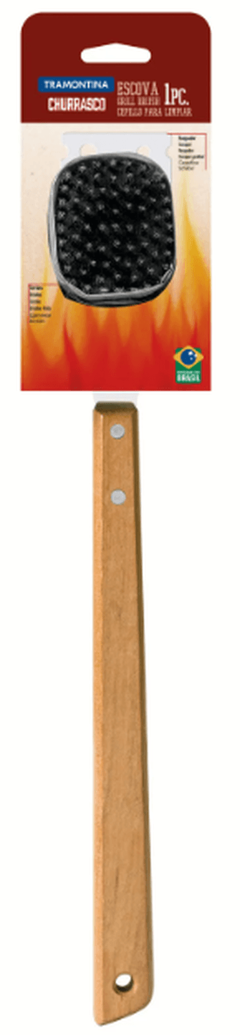 Cepillo Parrilla Tramontina Churrasco 41.7cm Inox — imagen 1