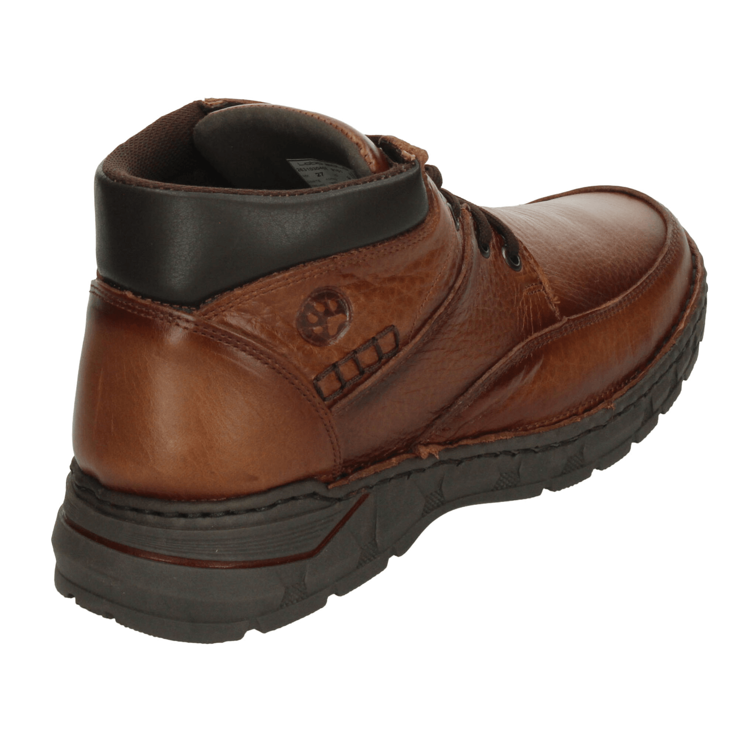 Bota Lobo Solo Hombre Café Casual Cintas Cómodo Caballero — imagen 4