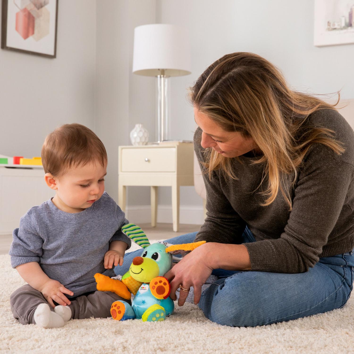 Juguete Interactivo Cachorro Pupsqueak Multicolor Lamaze Color Turquesa — imagen 5