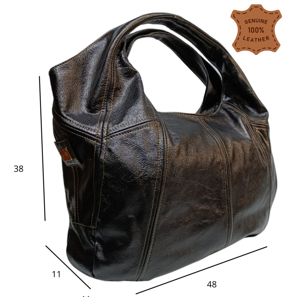 Bolsa Grande Jf76 Piel Legitima Americana Suave — imagen 11