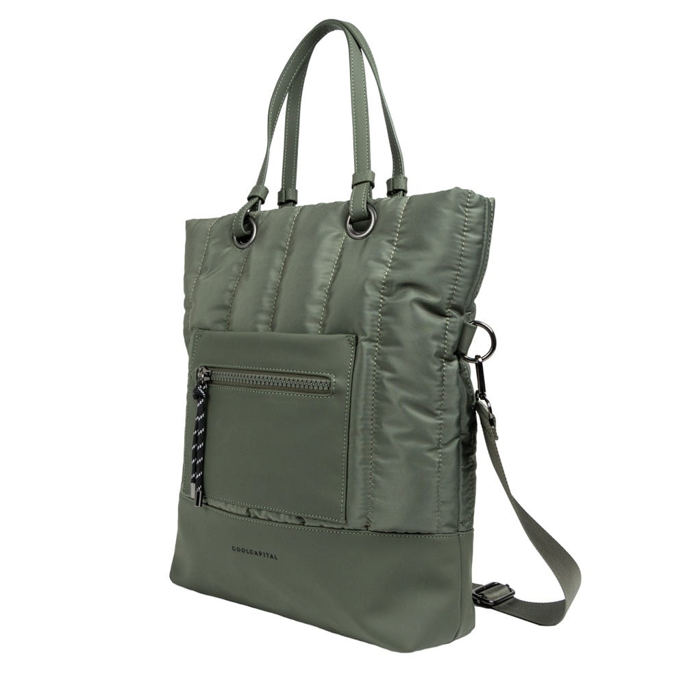 Bolsa CoolCapital Tote Bag Fuji: Laptop 14", Resistente y Ajustable, Verde — imagen 19