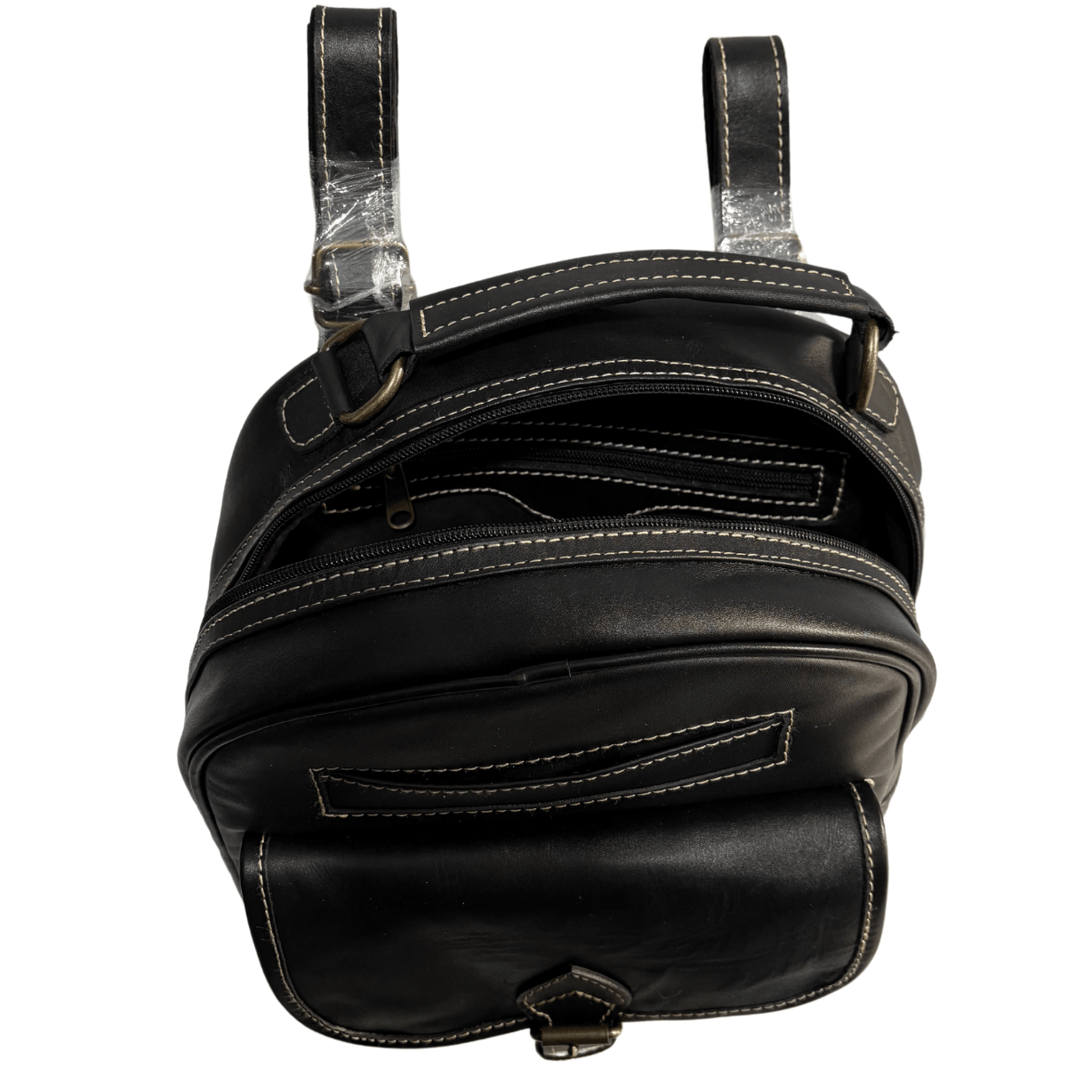 Mochila de Piel Legitima para dama bp08 resistente — imagen 9