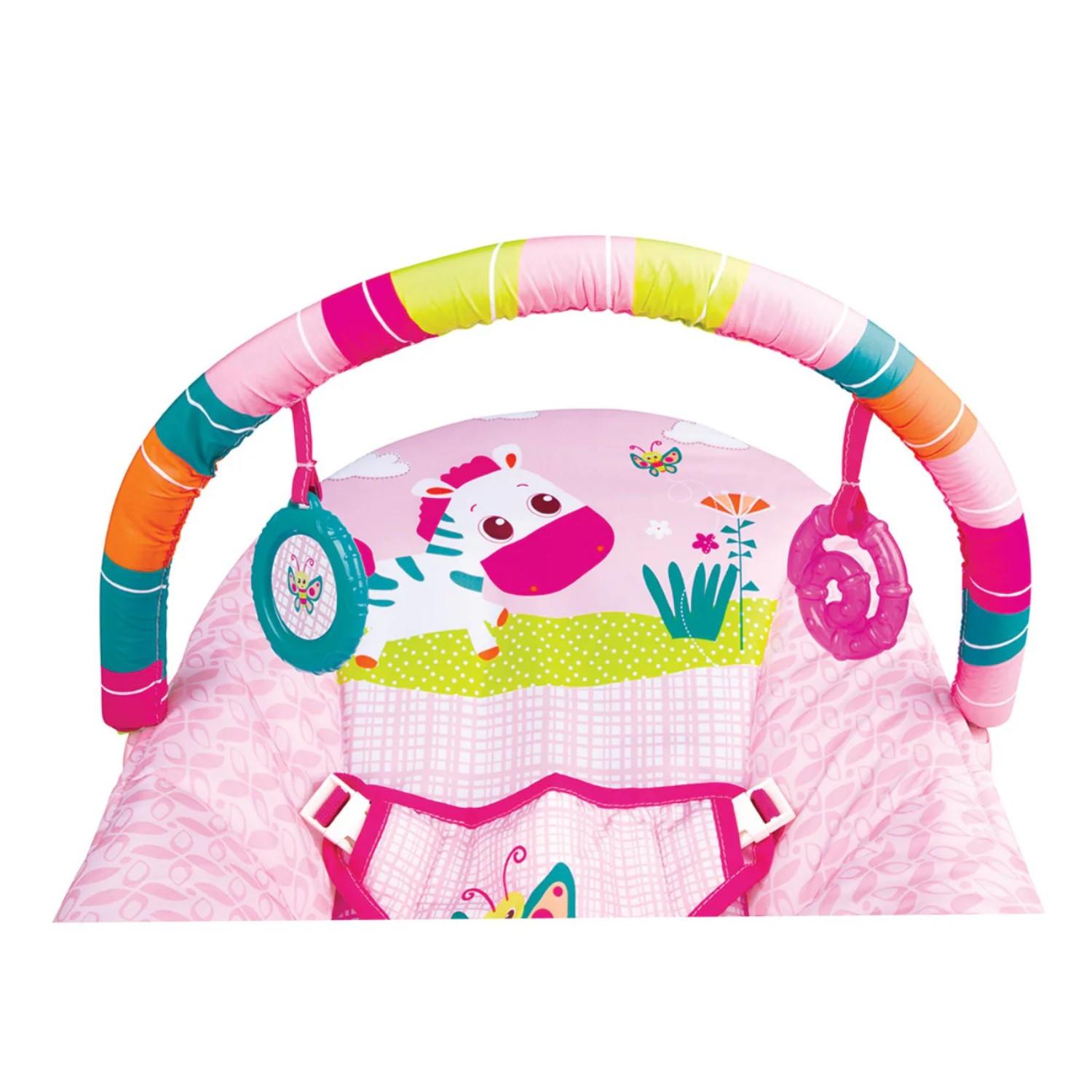 SILLA BEBE MECEDORA PRINSEL 8512RS BOUNCER ROSA — imagen 2