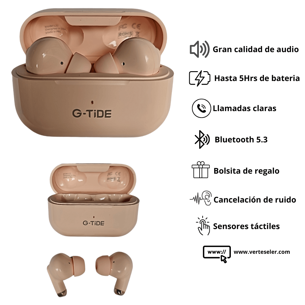 Filwans GTS Mini Smartwatch + Audífonos Bluetooth G-Tide L22 — imagen 4