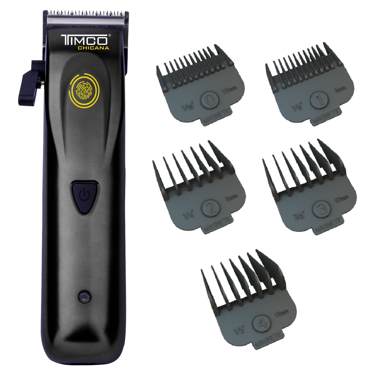 Maquina de Corte Cabello Barba Inalámbrica Uso Profesional Peines Guia de Aumento Timco HC80N — imagen 2