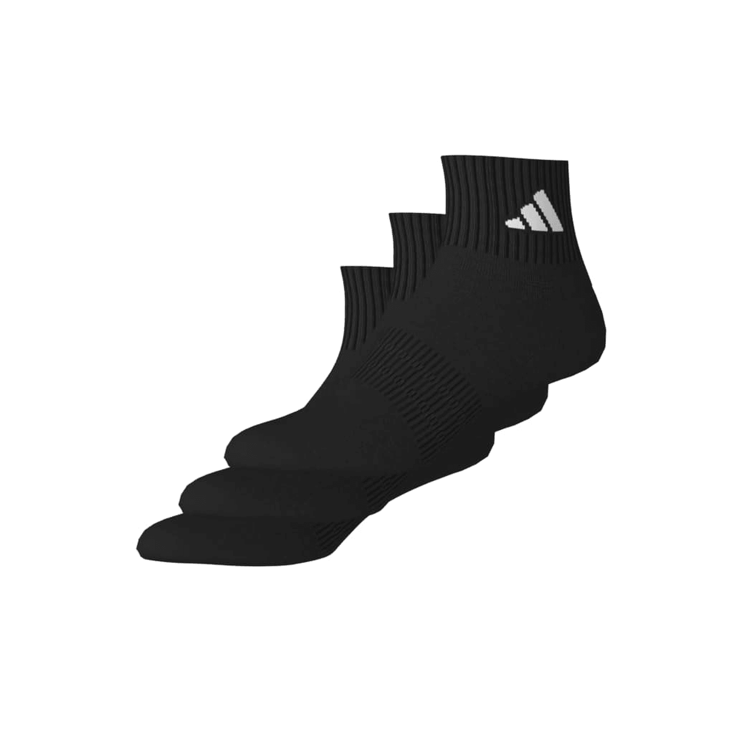 Calcetines Adidas Cushioned Casual 3 Pares Negro Unisex — imagen 9