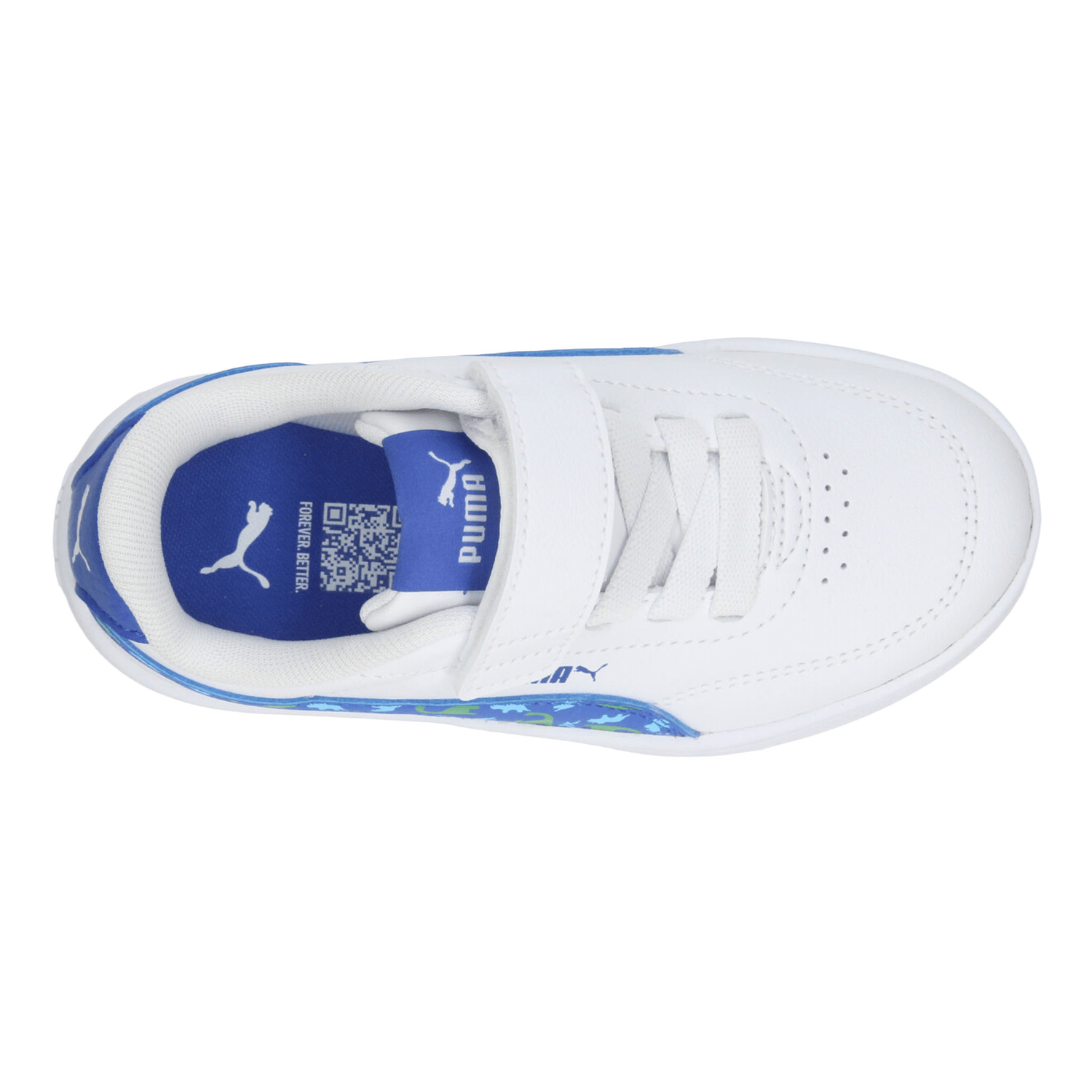 Tenis Puma Court Classic Clean Niño Azul Casual Infantil T16-22 — imagen 9