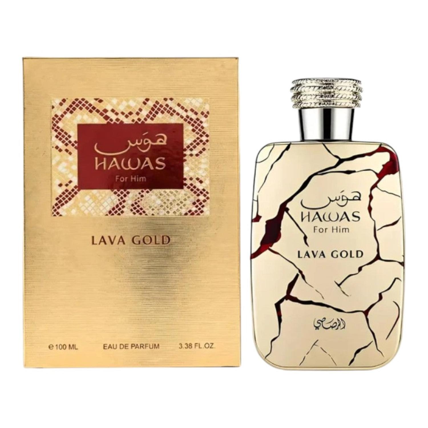 RASASI HAWAS FOR HIM LAVA GOLD EDP 100 ML — imagen 3