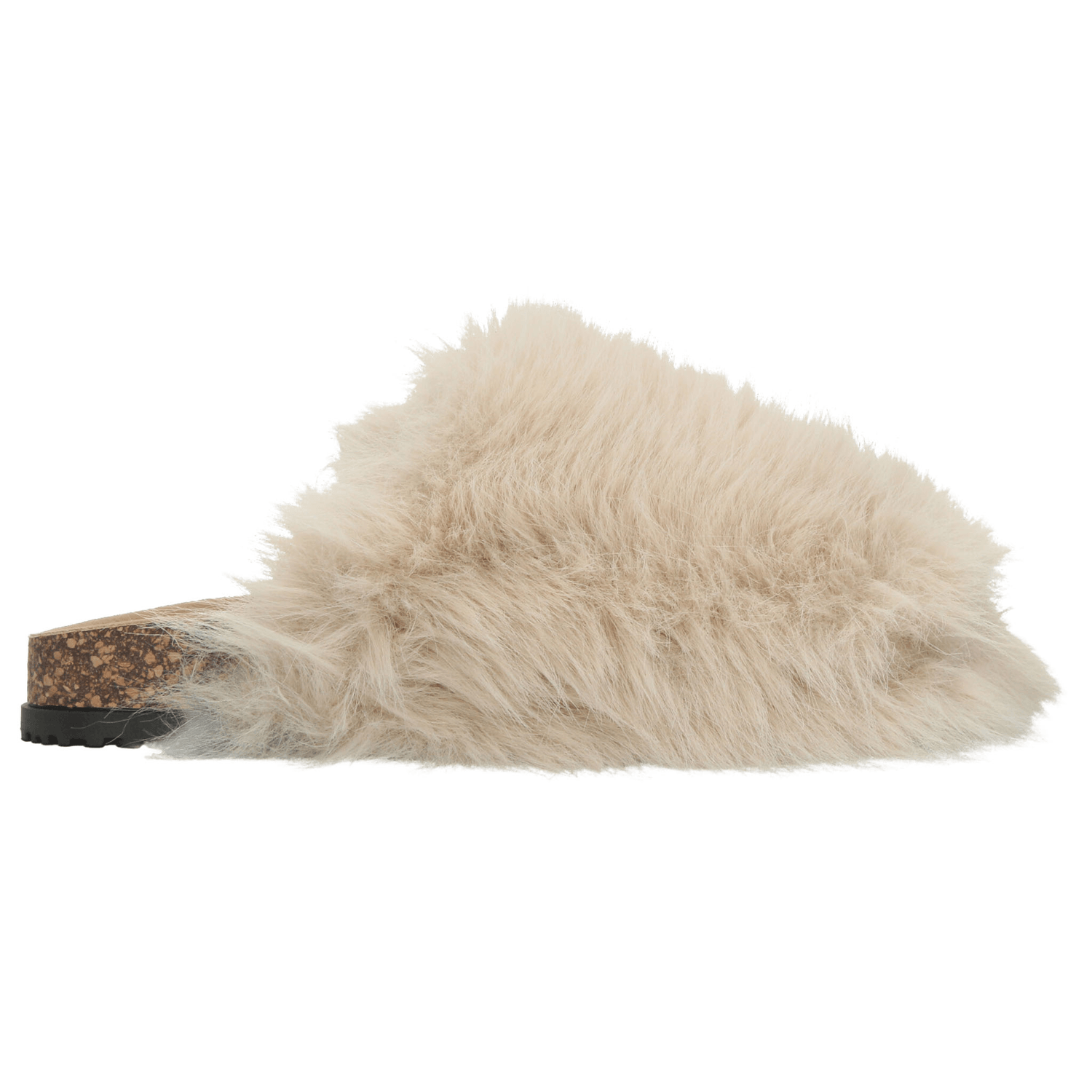 Zapato Berlin Dama Casual Peluche Slip On Cómodo Beige Mujer — imagen 1