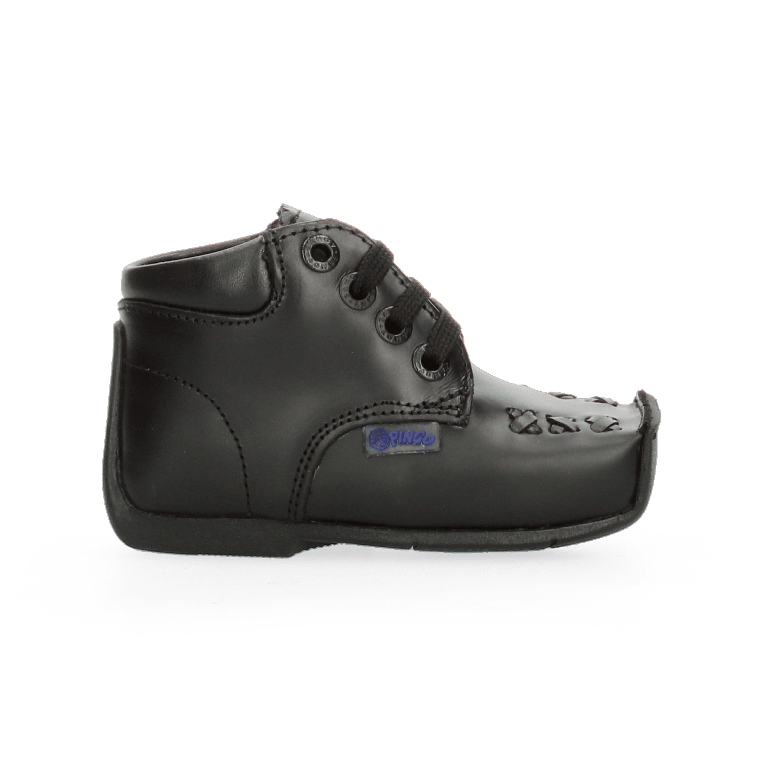 Zapato Pingo Niño Negro Cintas Primeros Pasos Gateador Casual Infantil T11-14 — imagen 2