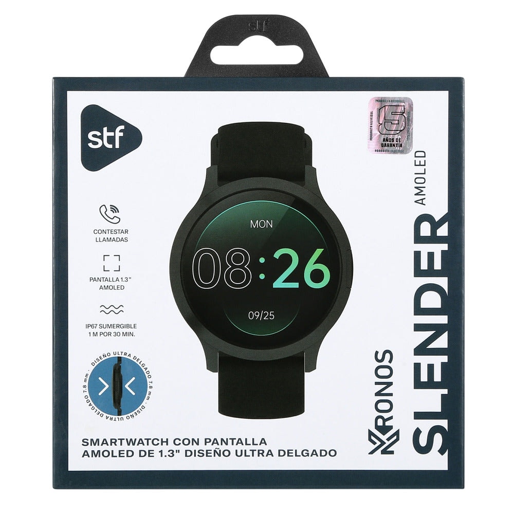 Smartwatch Reloj Kronos Slender STF Pantalla Amoled 1.3" Resistencia al agua IP67 — imagen 11