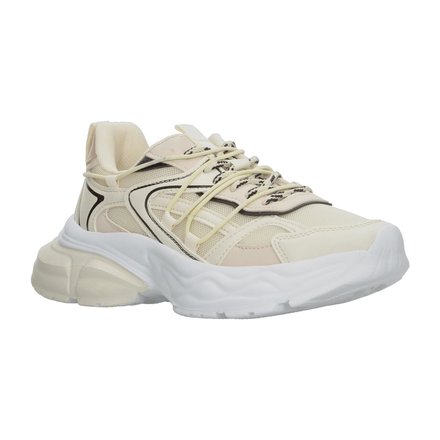 Tenis Ten Colors Dama Beige Casual Plataforma Para Mujer — imagen 3