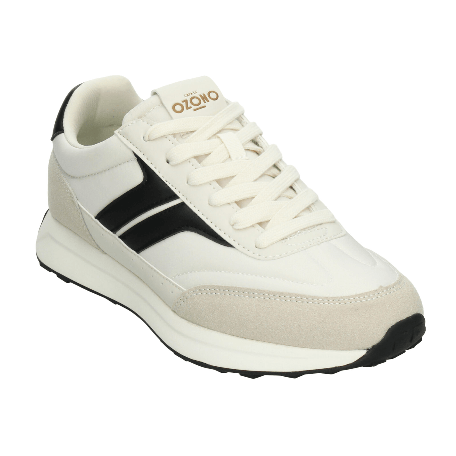 Tenis Ozono Hombre Blanco Casual Cintas Cómodo Caballero — imagen 5