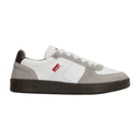 Tenis Levis Hombre Deportivo Urbano Cómodo Cintas Ajustables Original Blanco Gris Caballero