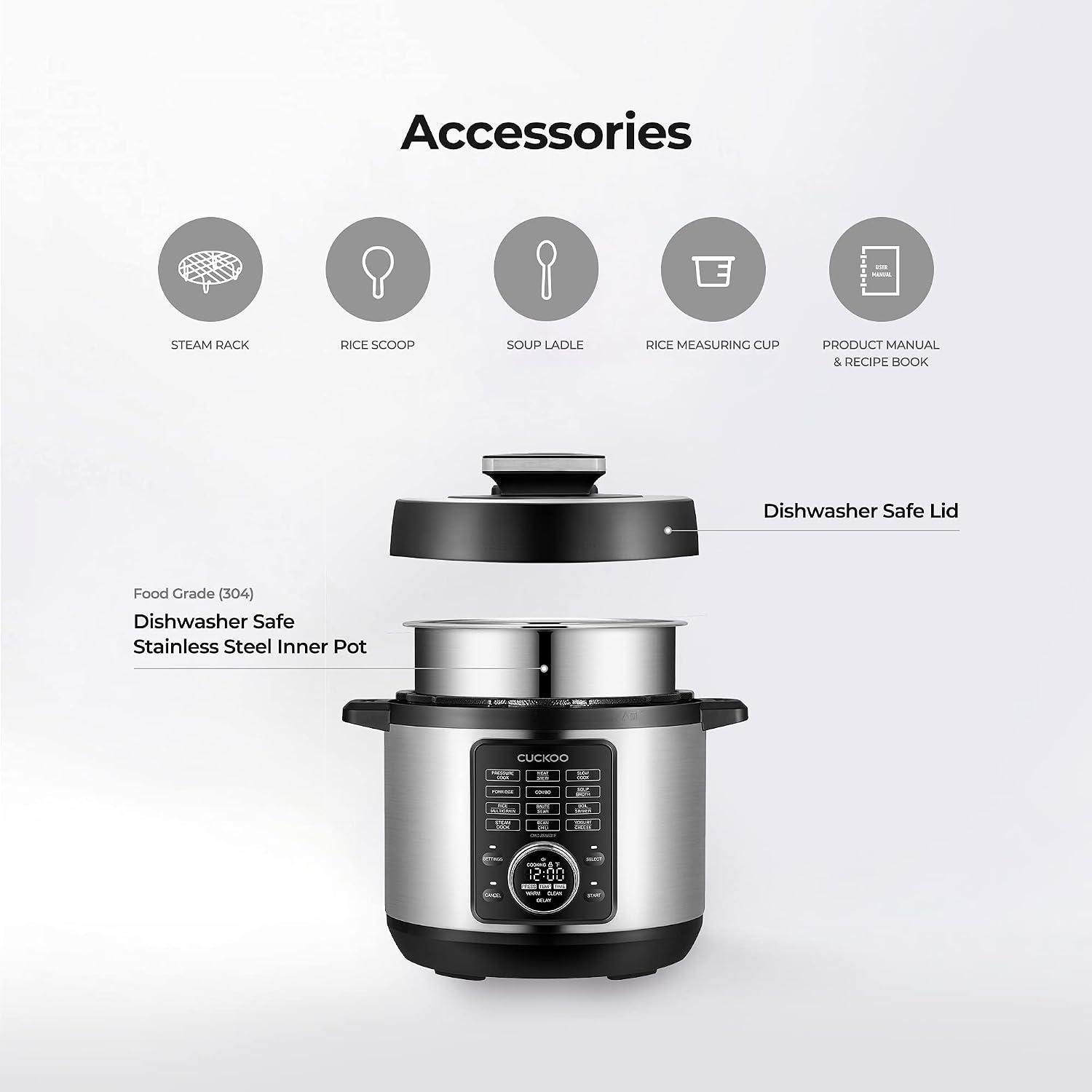 Olla Cuckoo 8 en 1 CMC-ZSN601F 6 Cuartos Acero Inoxidable — imagen 2