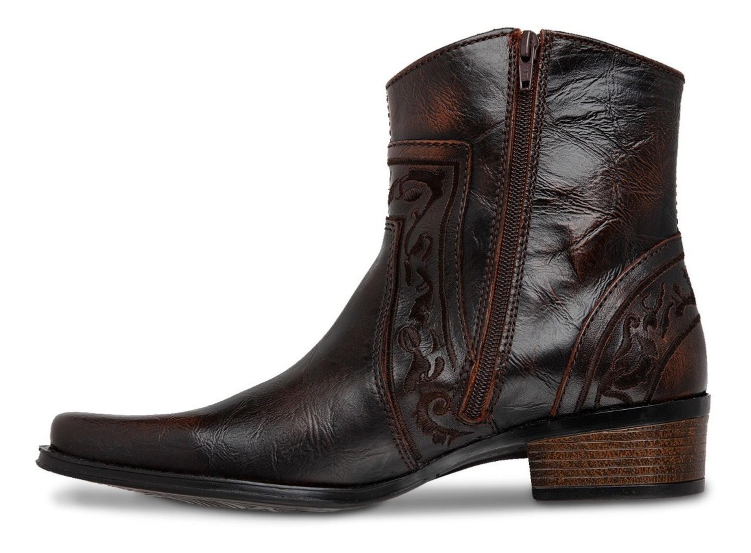 Botin Vaquero Hombre Urban Cowboy Café 40704 — imagen 4