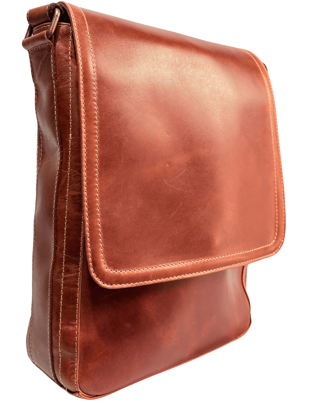 Portafolio Bolero Mediano Vertical Piel Legitima Ternera Gruesa Che. — imagen 4