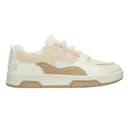 Tenis Ozono Dama Casual Cintas Plataforma Beige Mujer