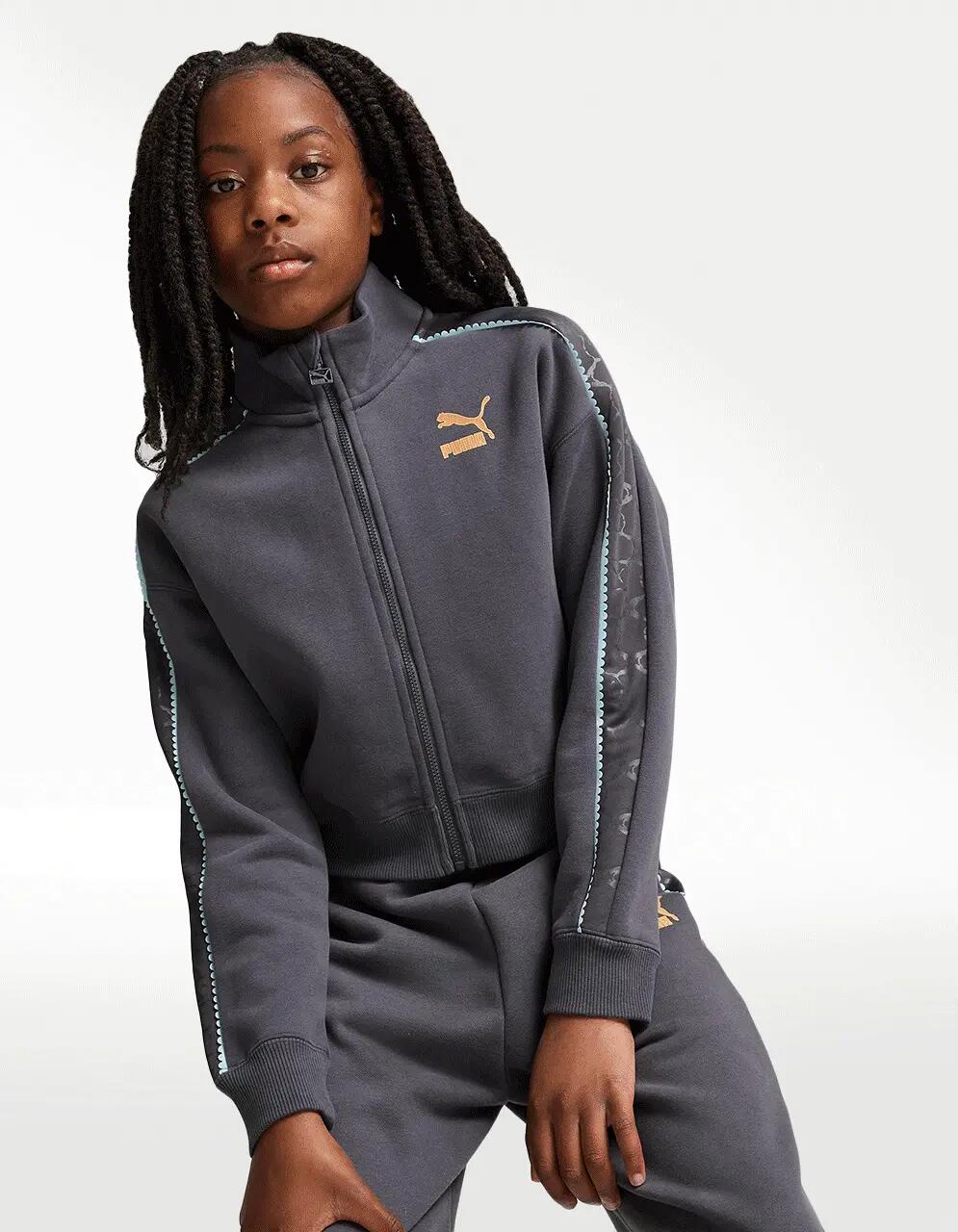 Chamarra Puma Off Side Gris - Niña — imagen 2