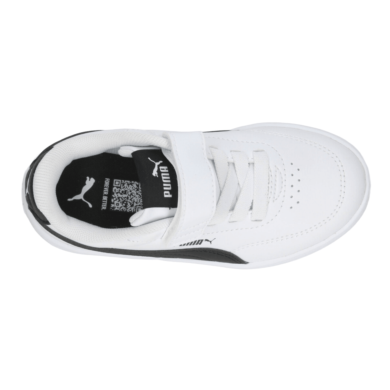 Tenis Puma Court Classic Clean Niño Negro Casual Infantil T16-22 — imagen 9