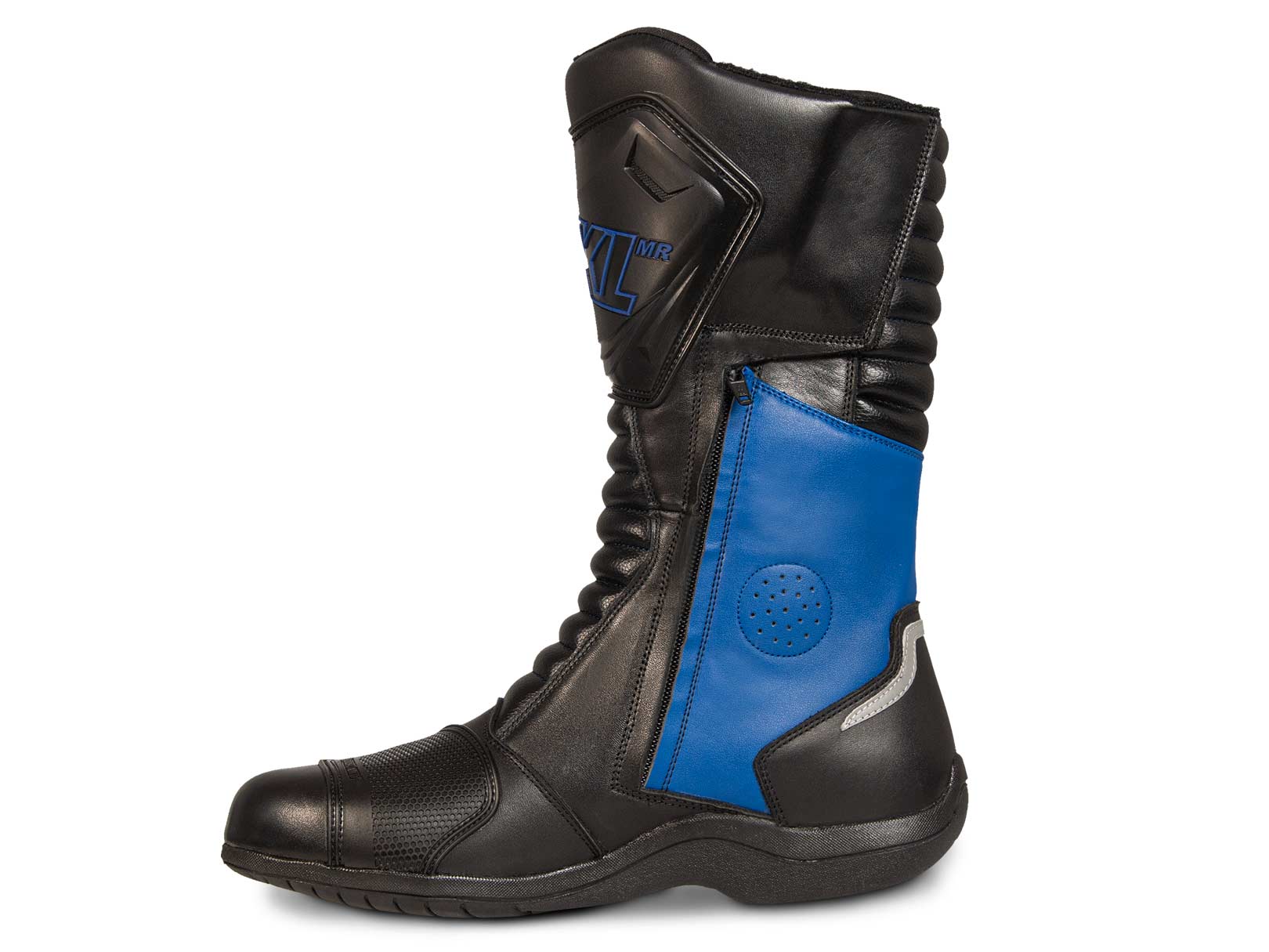 Botas hombre motociclista biker touring WKL 80020 Negro Azul — imagen 13