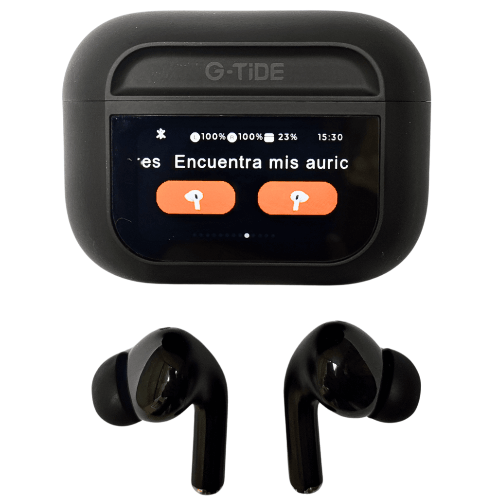 Audífonos con Pantalla Táctil. G-TIDE Future Pod, Bluetooth, Cancelación de ruido, encontrar audífonos — imagen 10