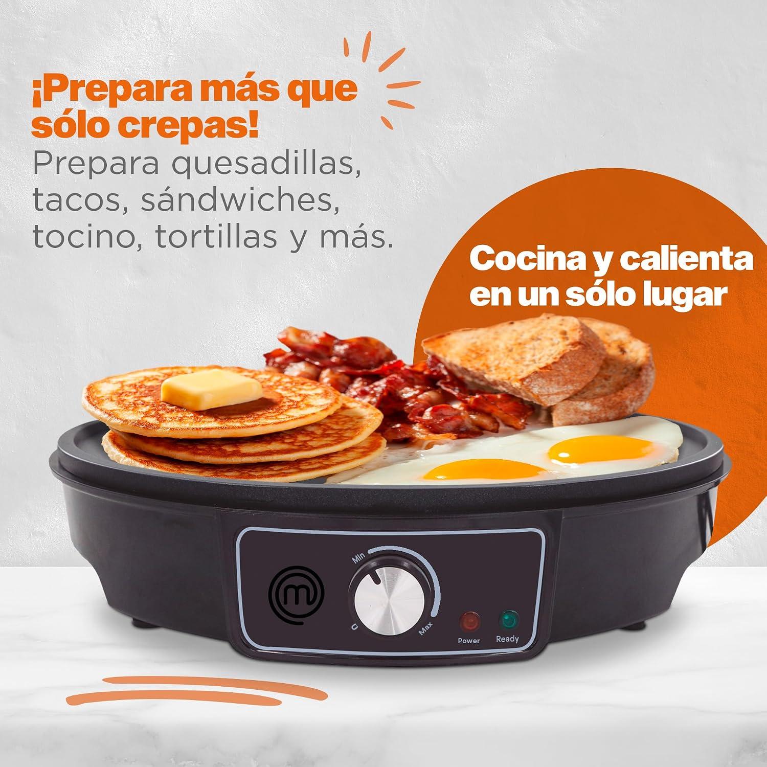 Crepera Eléctrica Masterchef MKCMV2 1000 W Antiadherente — imagen 8