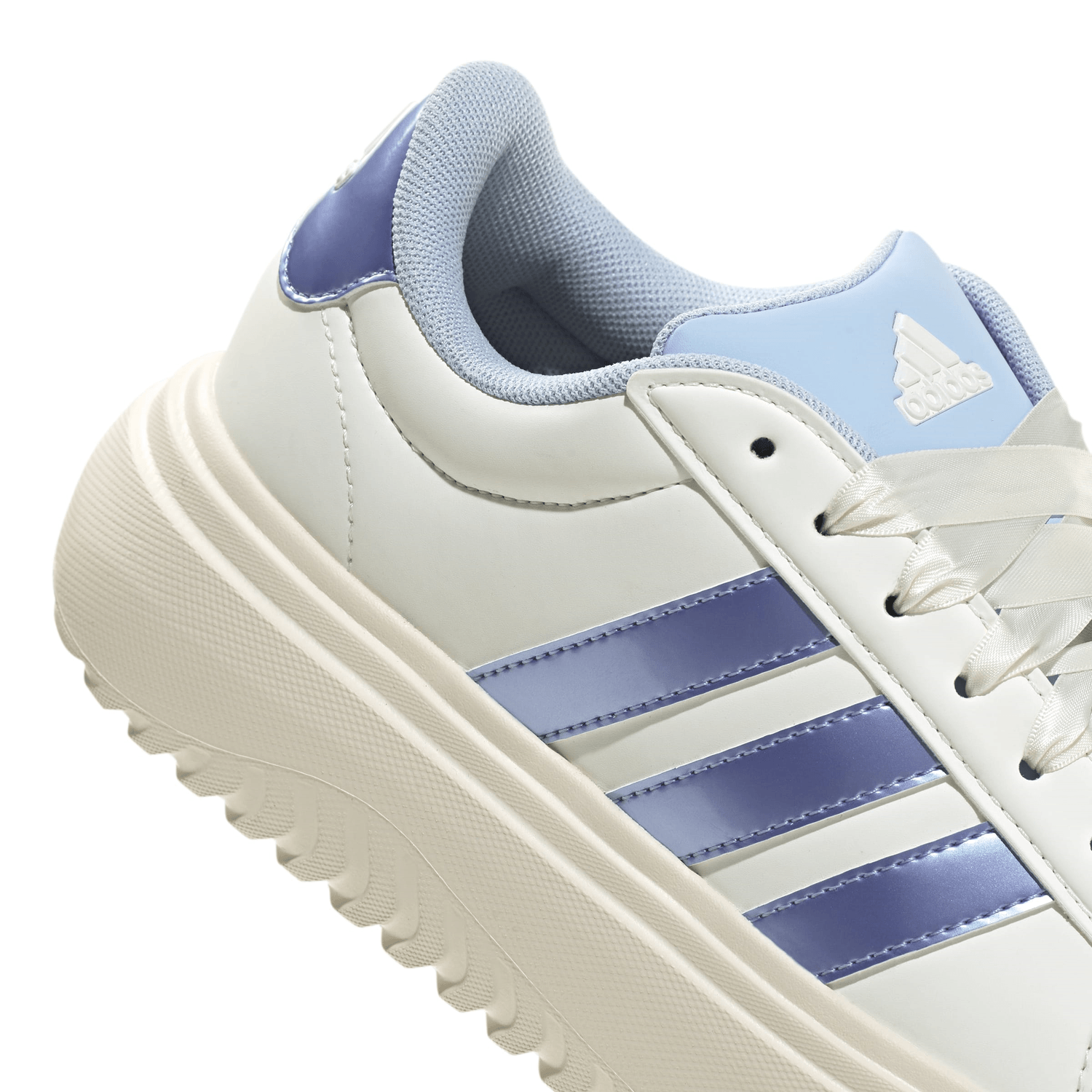 Tenis Adidas Grand Cour Dama Off White Plaforma Para Mujer — imagen 6