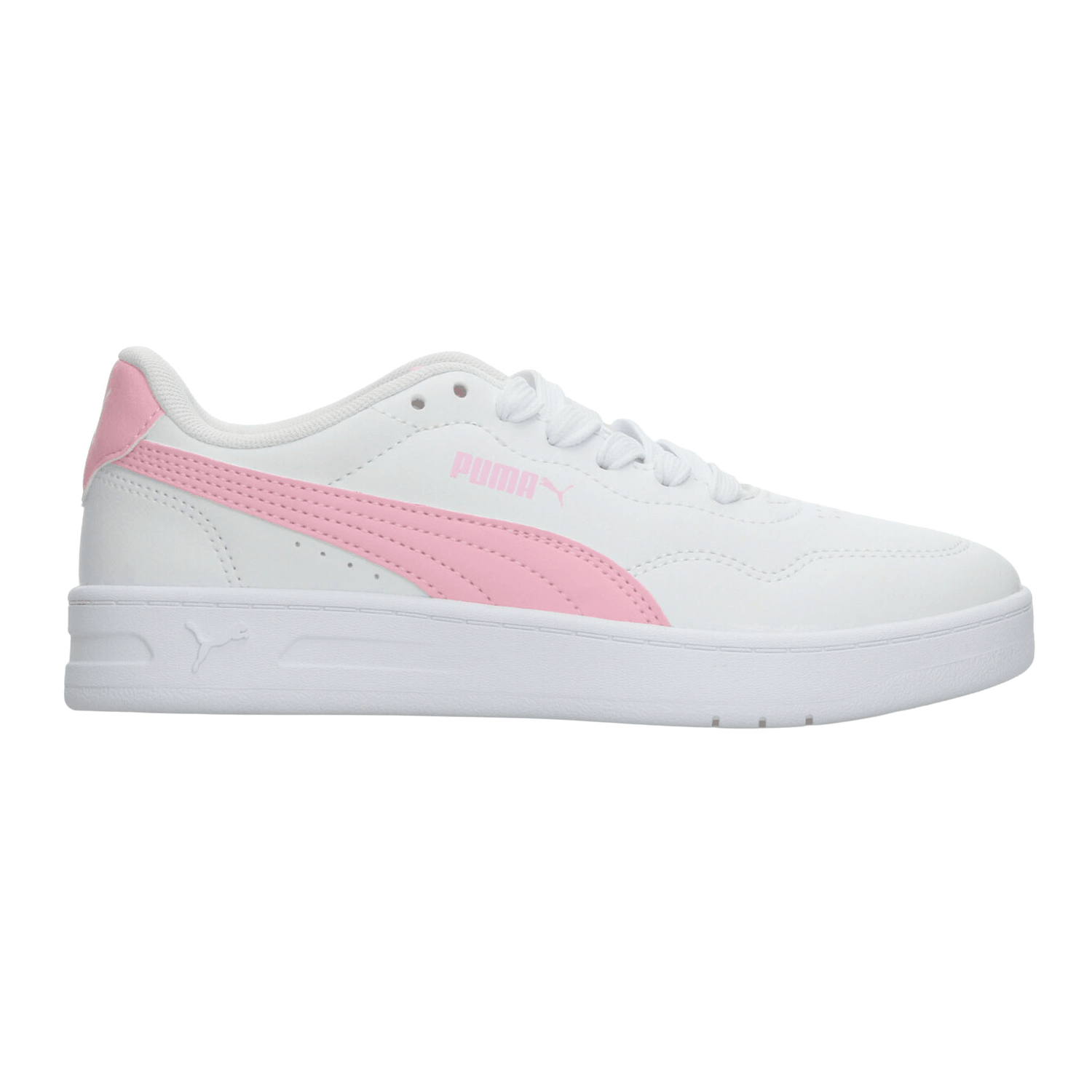 Tenis Puma Court Classic Clean Niña Blanco Casual Infantil T22-26 — imagen 2