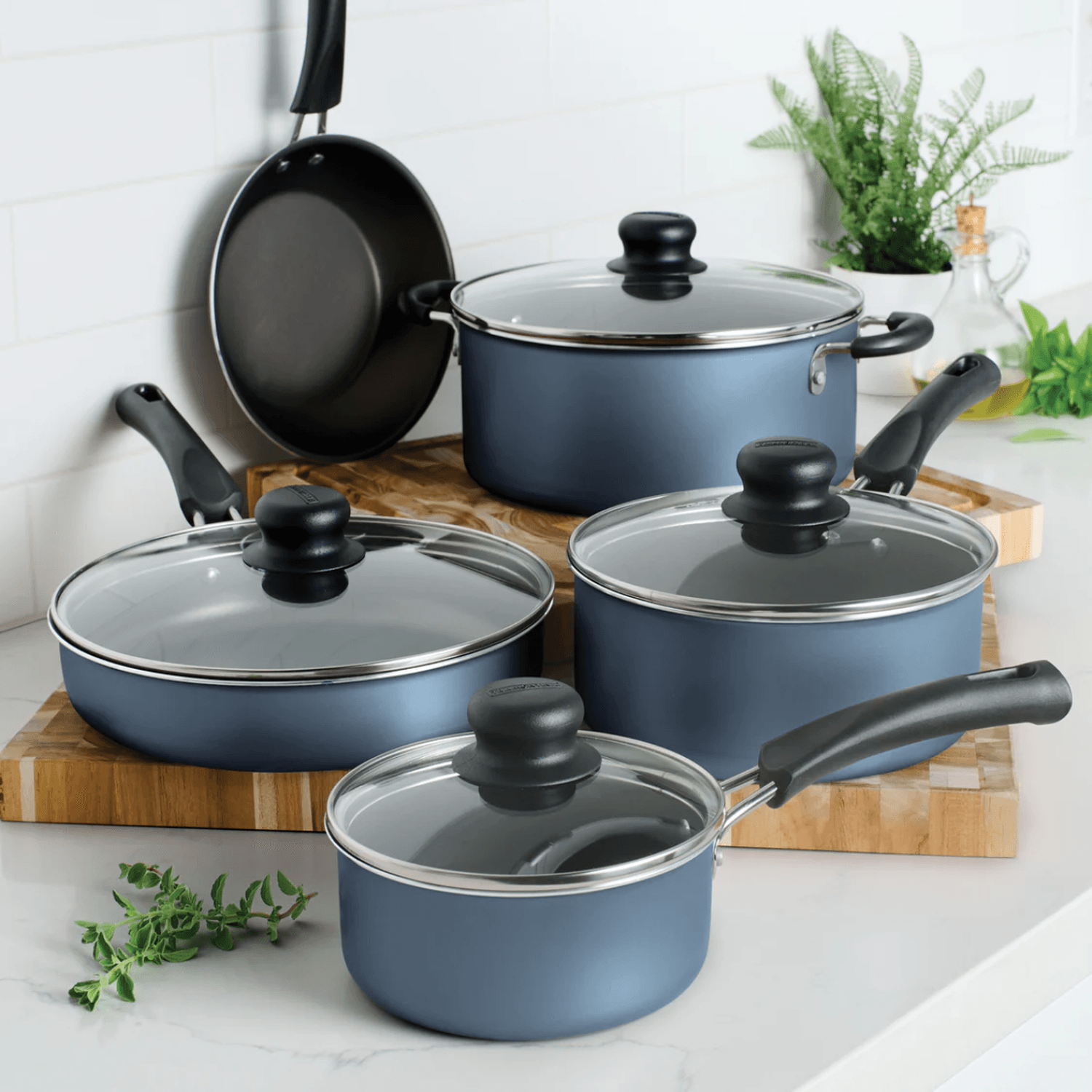BATERIA DE COCINA TRAMONTINA 27899/226 9 PIEZAS AZUL — imagen 2