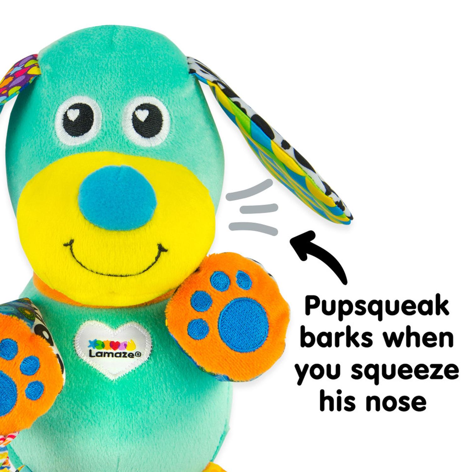 Juguete Interactivo Cachorro Pupsqueak Multicolor Lamaze Color Turquesa — imagen 3