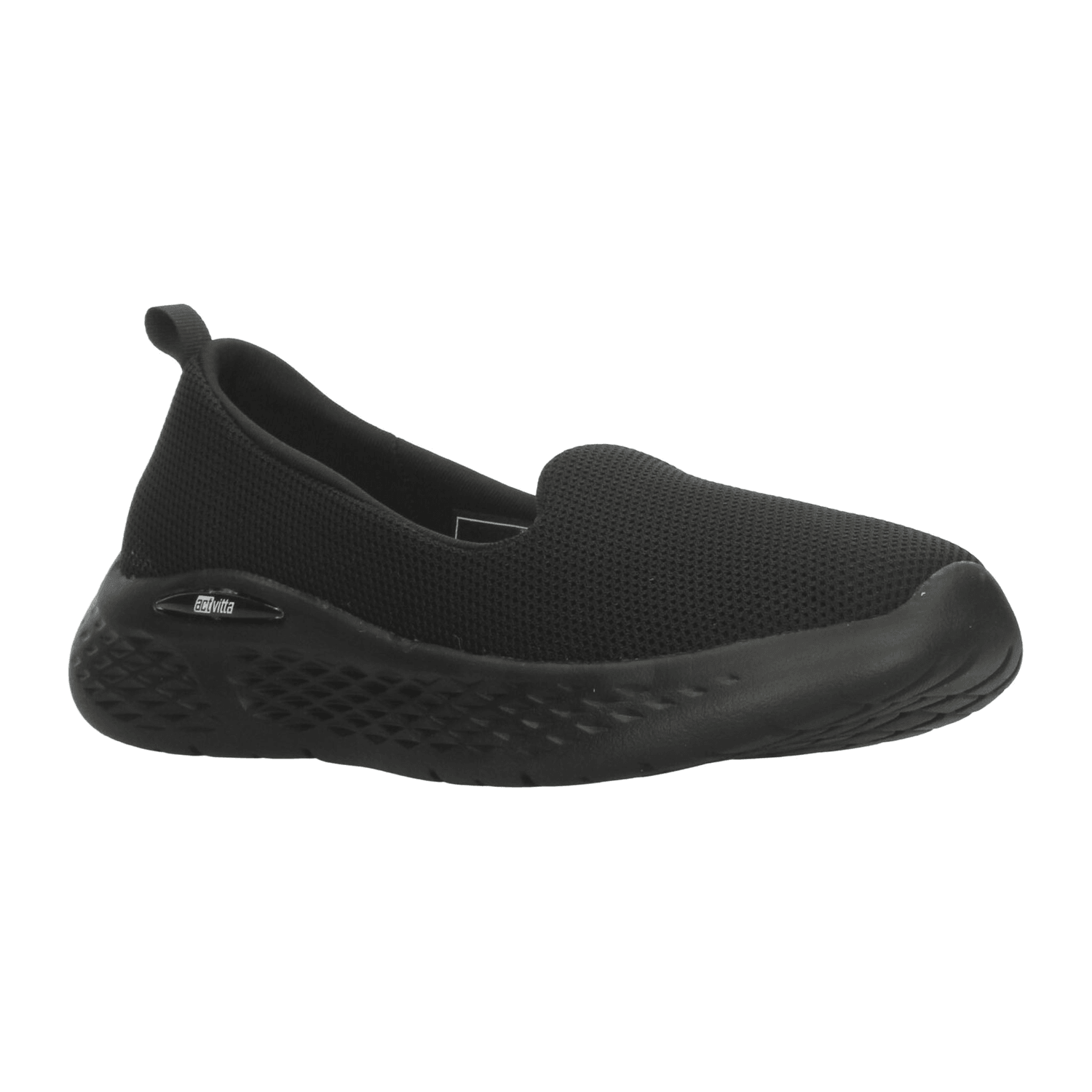 Tenis Actvitta Dama Negro Deportivo Confort Slip On Mujer — imagen 3