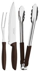 Juego Asado Tramontina 3pzs Acero Inox Negro