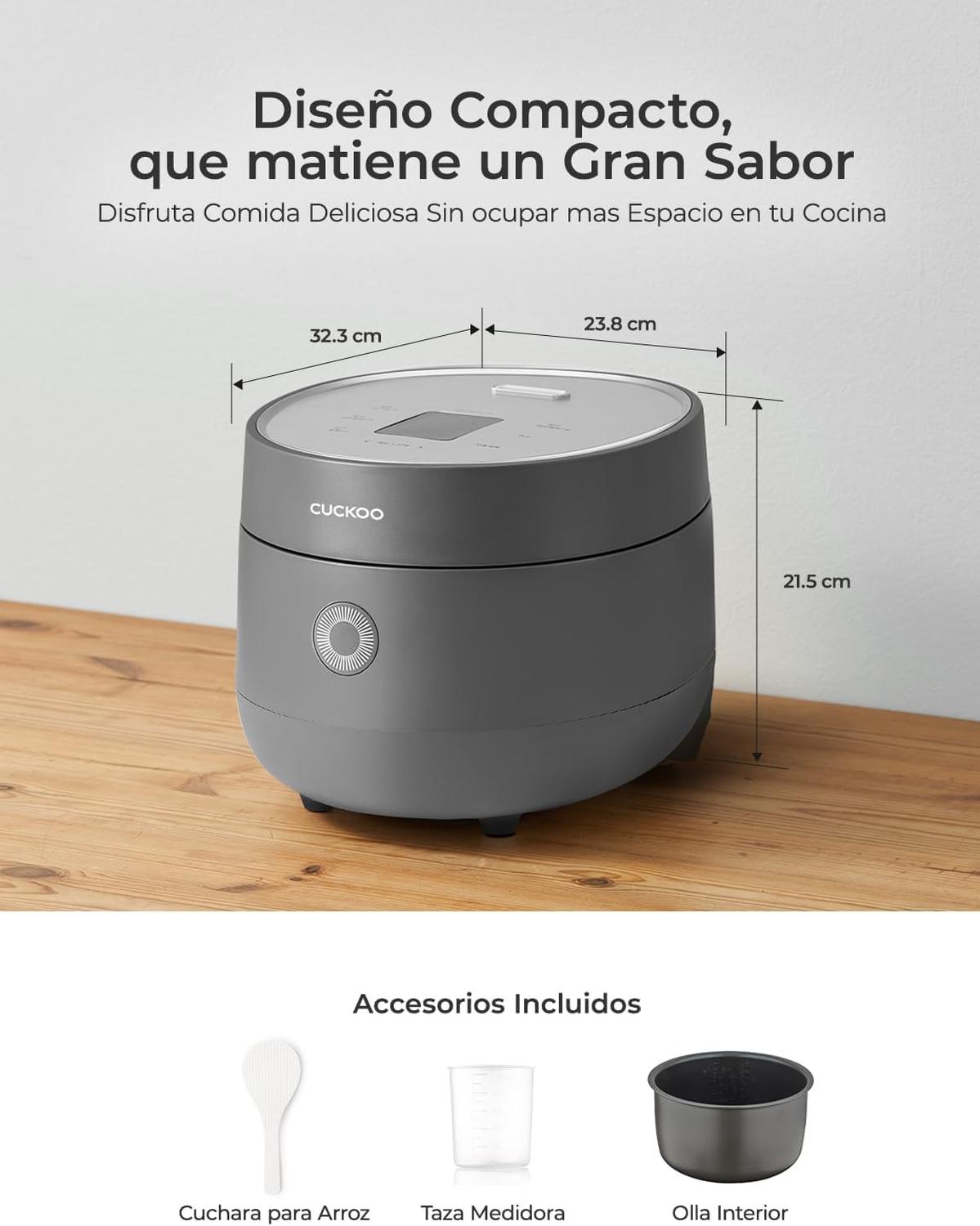 Arrocera Cuckoo 6 Tazas CR-0675FW Fuzzy Logic Gris — imagen 2