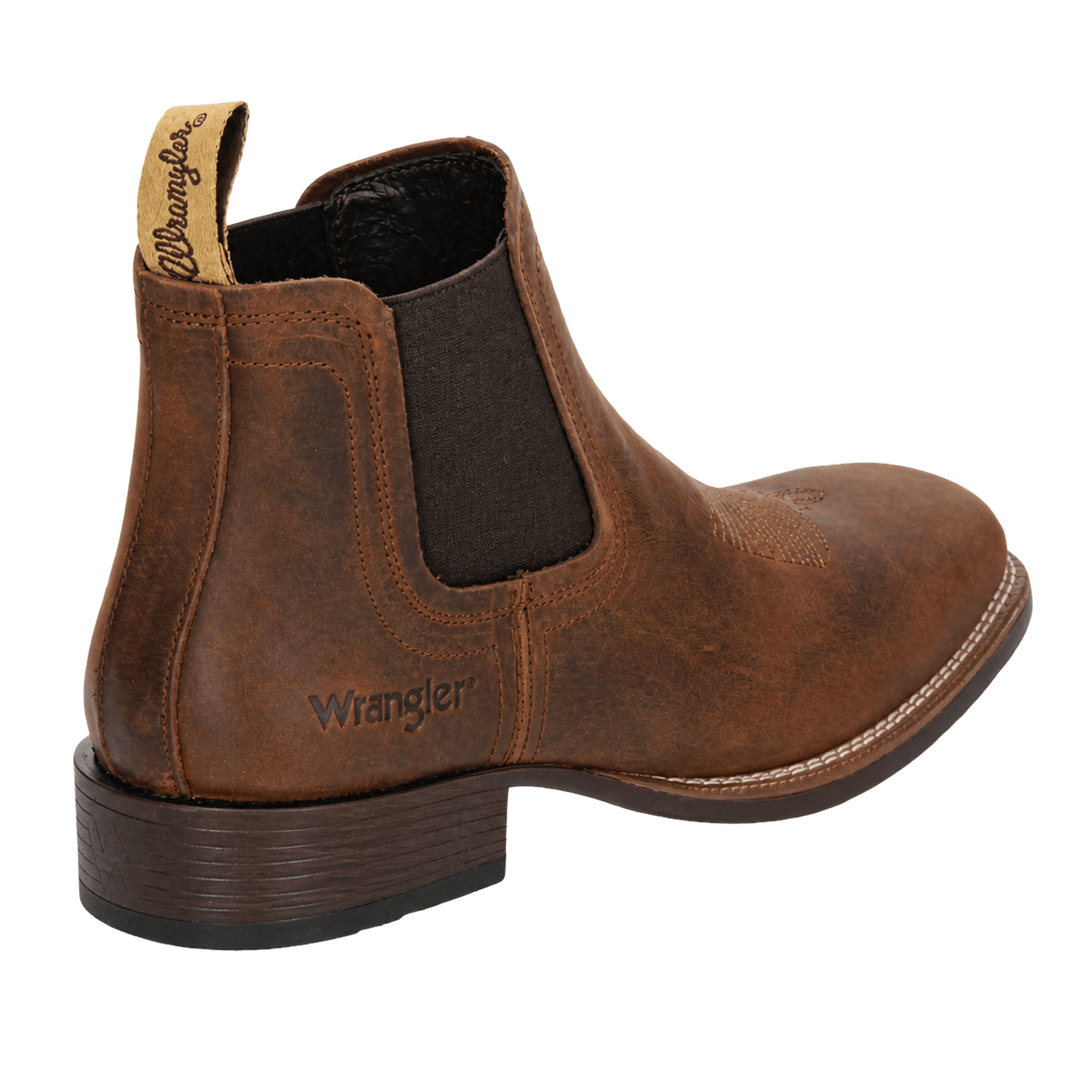 Bota Wrangler Hombre Casual Slip On Cómodo Café Caballero — imagen 3