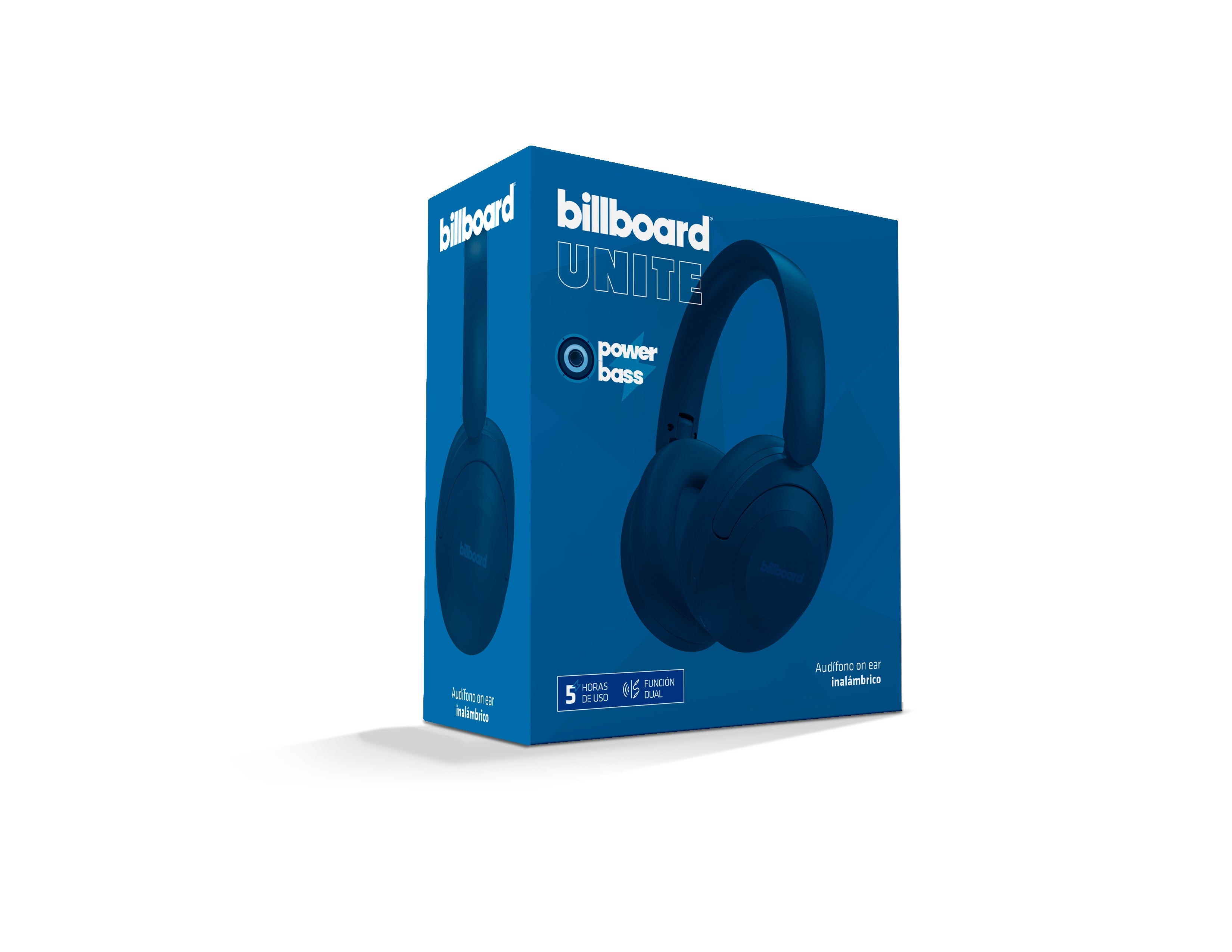 Audífonos Inalámbricos On Ear Unite Billboard 5hrs uso Azul — imagen 5