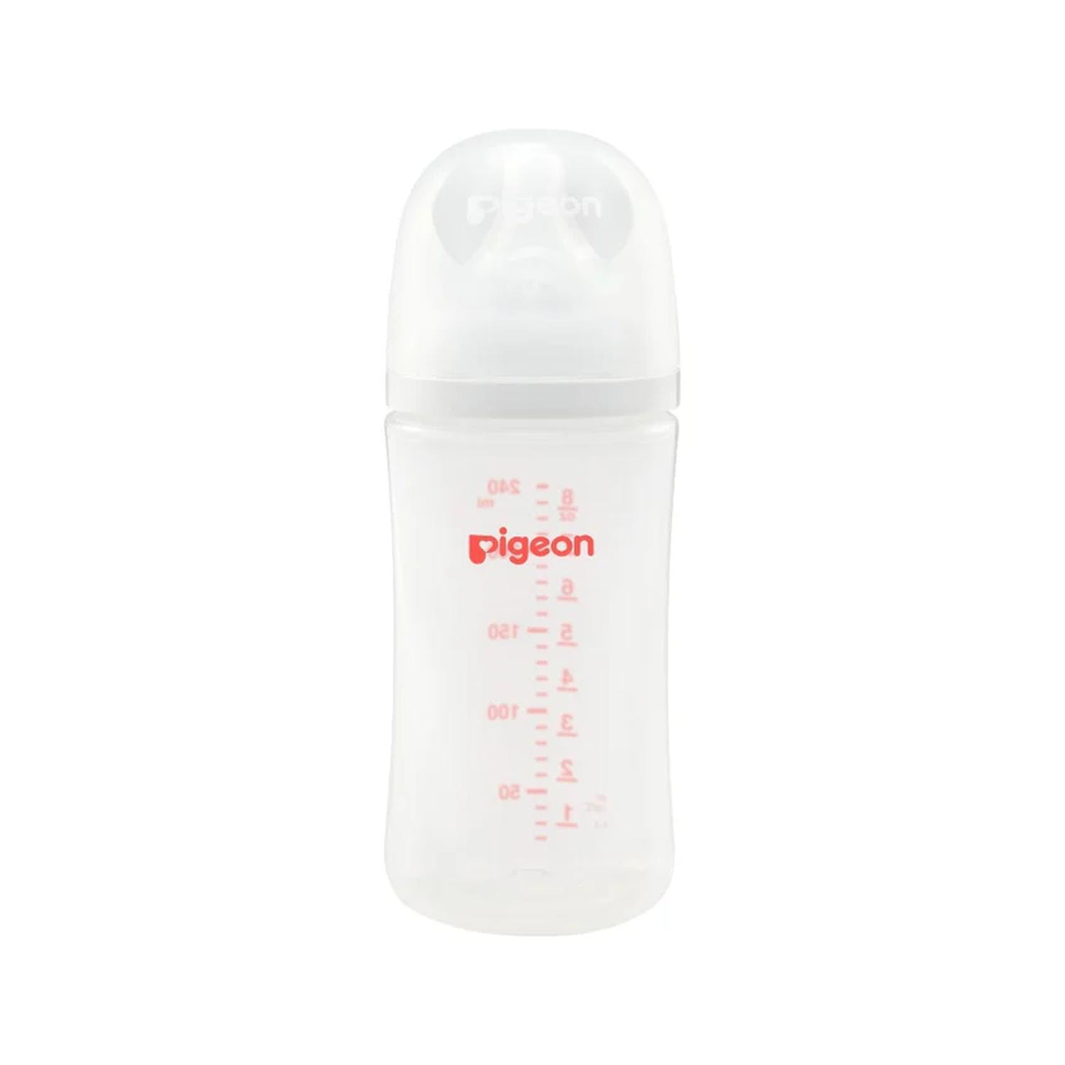 5 biberones pigeon softouch 240ml y limpiador liquido 700ml — imagen 3