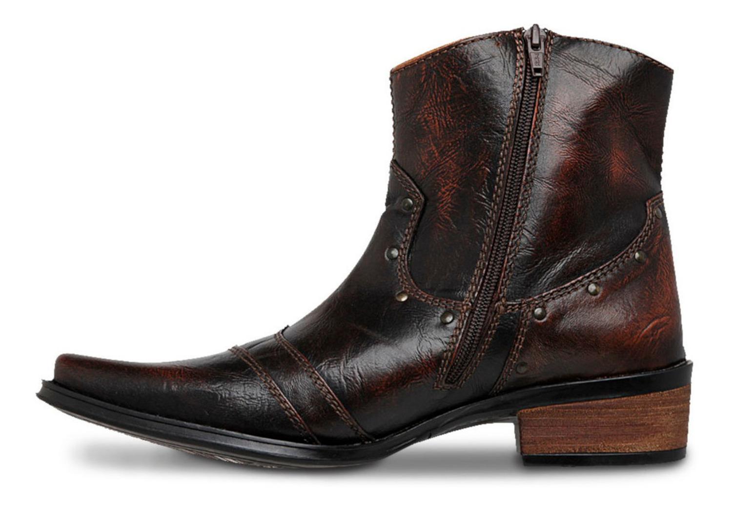 Botin Vaquero Hombre Urban Cowboy Café 40702 — imagen 4