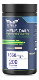 Men's Daily: Multivitamínico 4 en 1: Vitaminas, Minerales, Complejo B y Adaptógenos, 200 Cápsulas