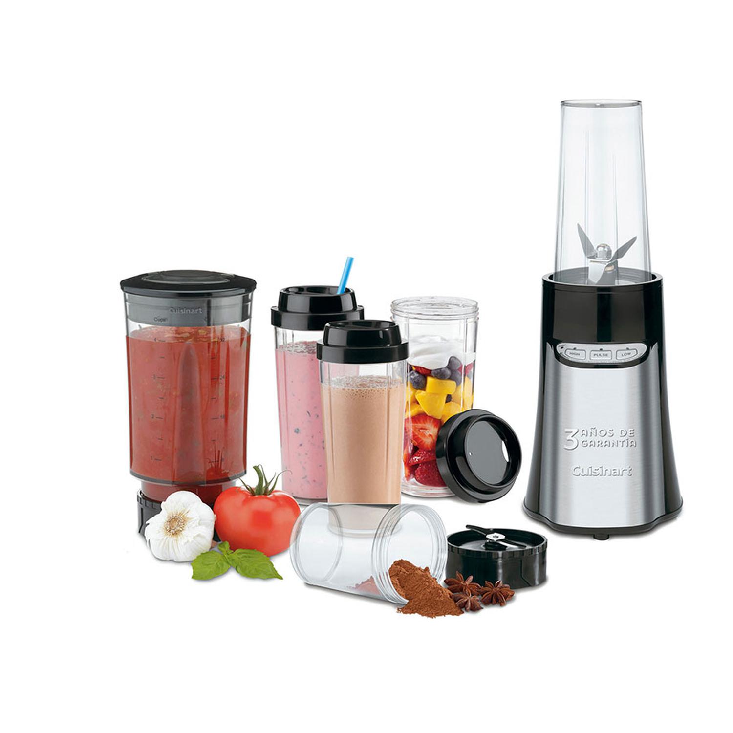 LICUADORA CON VASOS PORTATIL CUISINART CPB-300 ACERO INOX — imagen 2