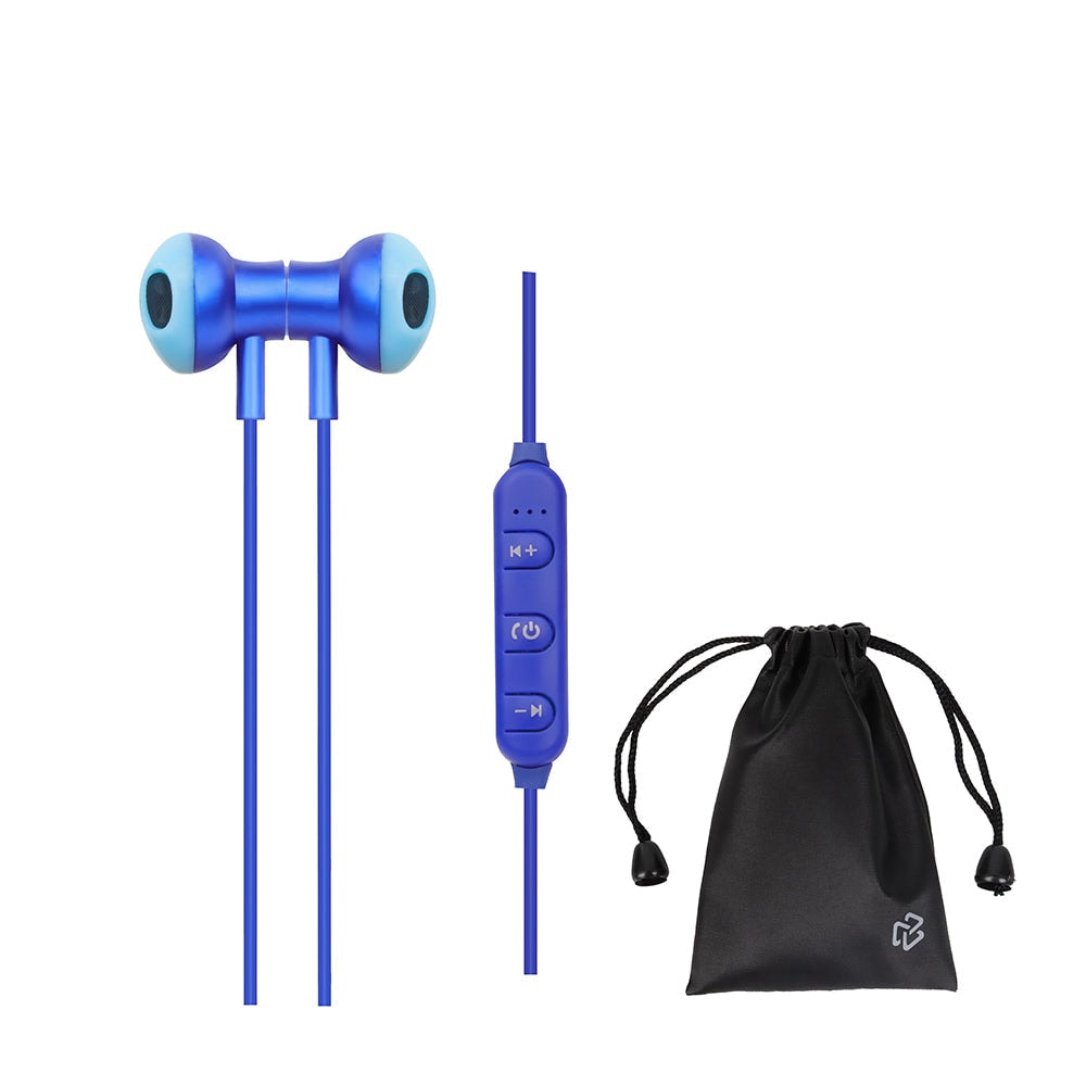 Audífonos Inalámbricos In-Ear STF VIVA: Sonido Potente, Alcance de 10m Azul — imagen 4